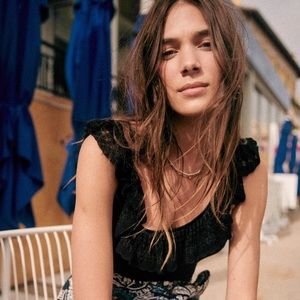 Sezane Lina Top in Black